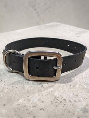 Brand New Handmade Water Buffalo Leather Dog Collar (14"-24") – 1.5" Wide
